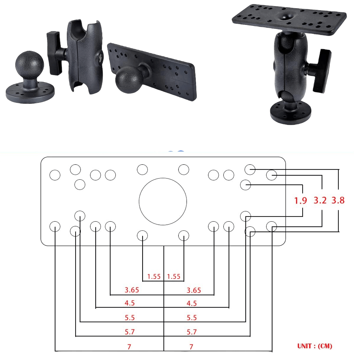 Lekka Yak Fish Finder Mount