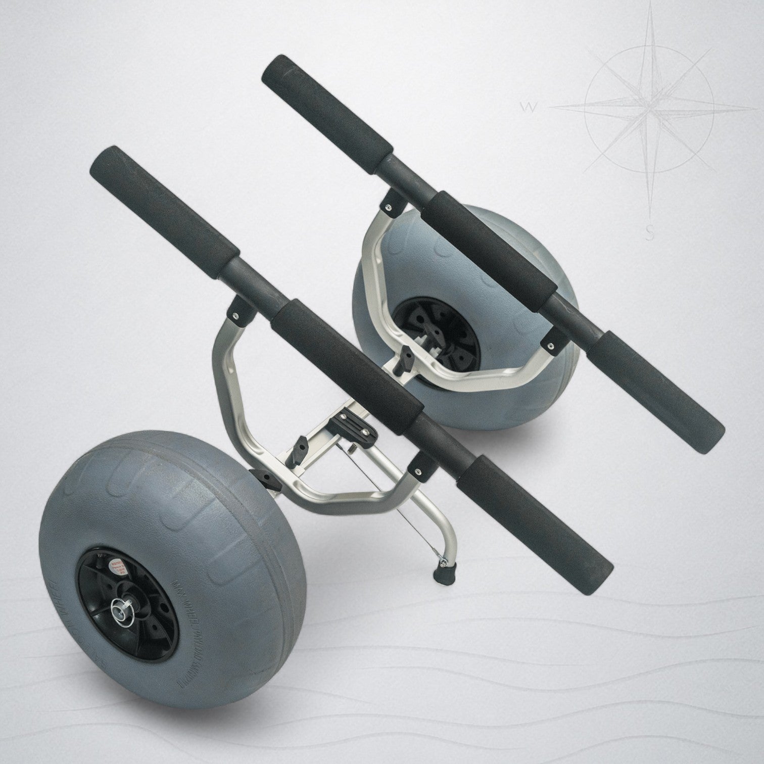 Vanhunks Sea Dog Heavy-Duty Kayak Trolley - 12' inflatable wheels