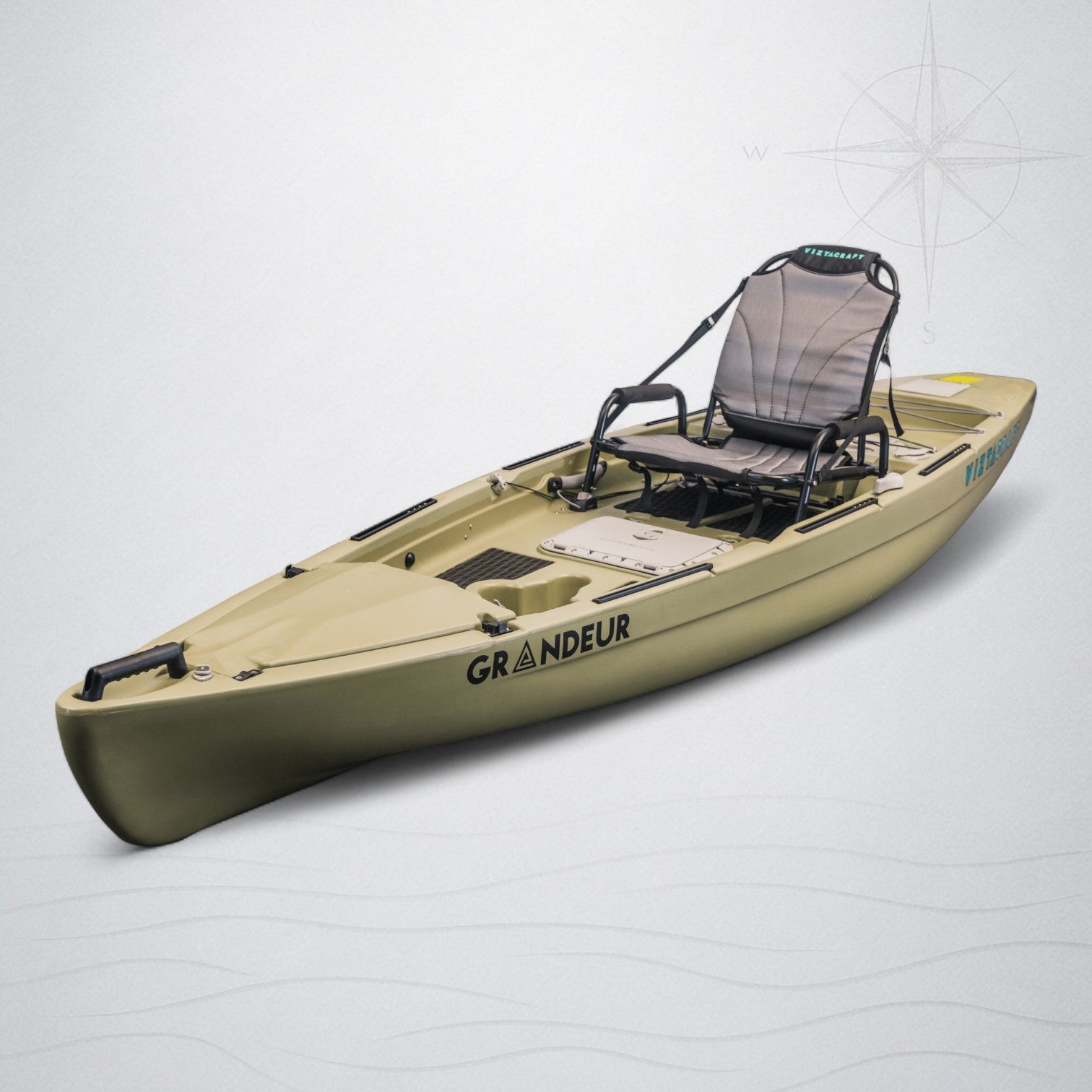 ViztaCraft Grandeur 12ft Fin Drive Fishing Kayak