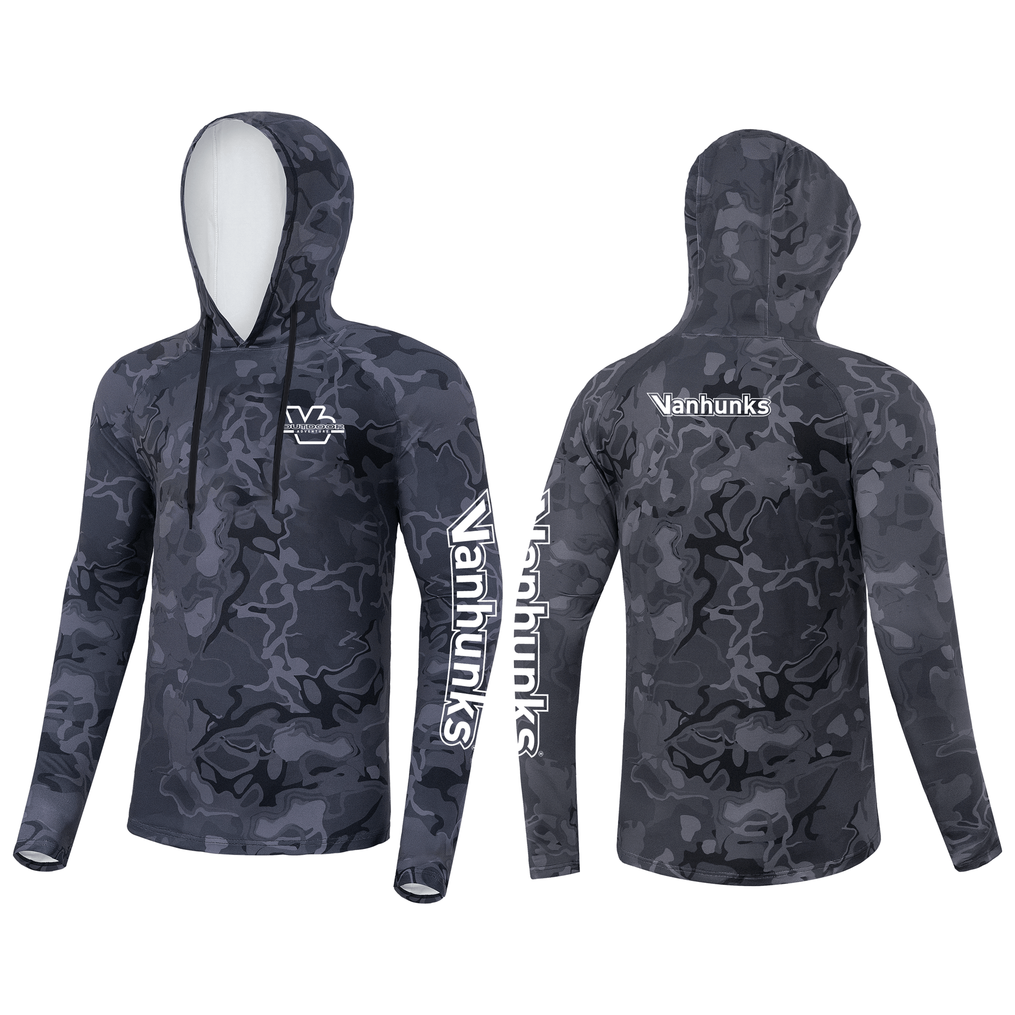 Vanhunks Long-Sleeved Fishing Vest with Hood