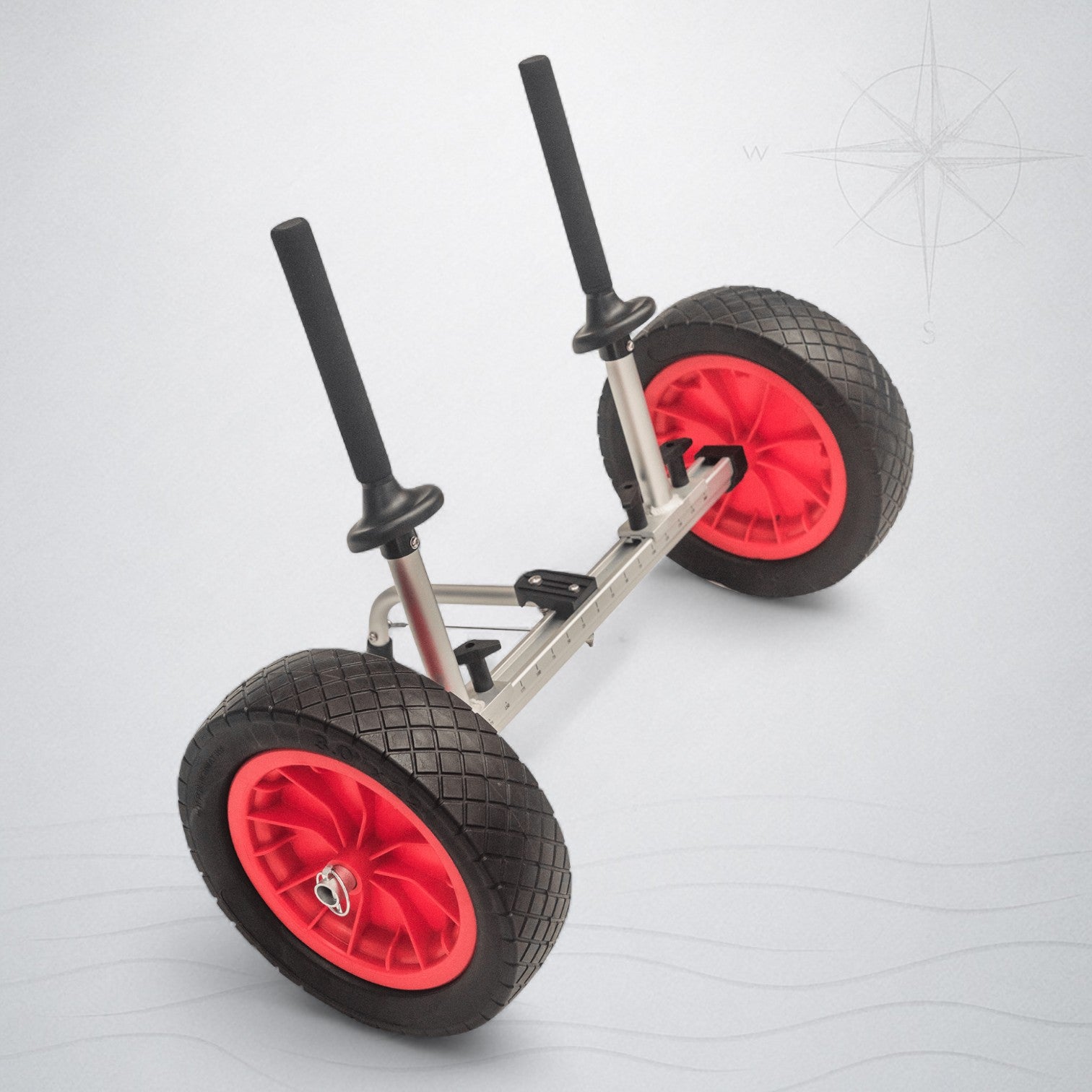 Vanhunks Sea Dog Heavy-Duty Kayak Scupper Trolley - 12' Rubber Wheels