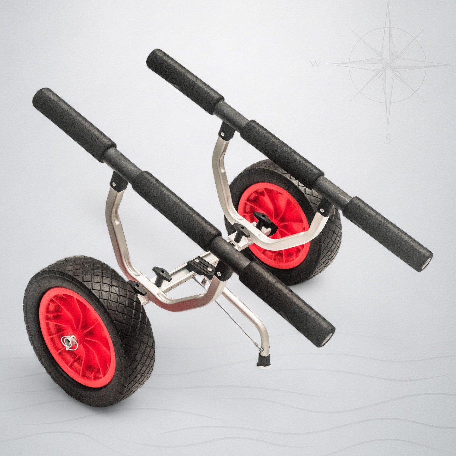 Vanhunks Sea Dog Heavy-Duty Kayak Trolley - 12' Rubber Wheels