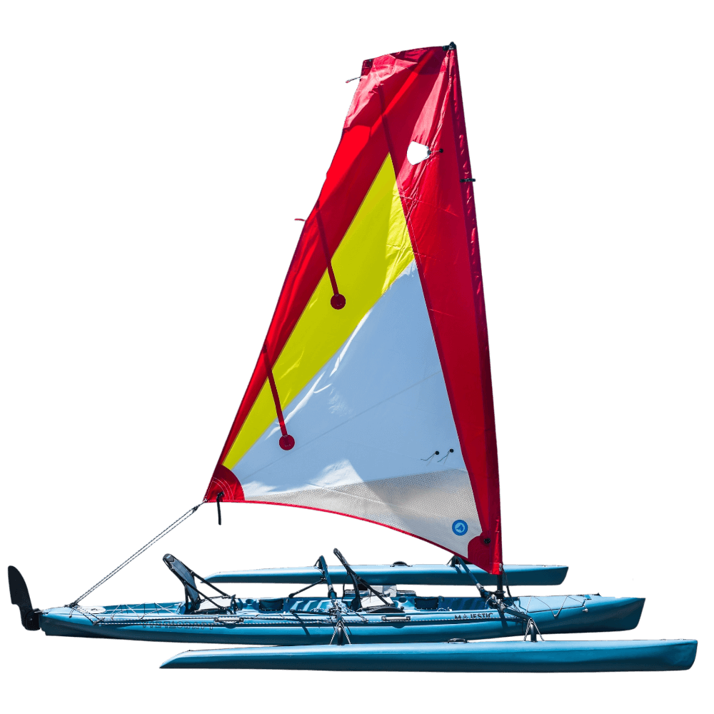 ViztaCraft Majestic – 18ft 2-Person Trimaran Fin-Drive Sailing Kayak