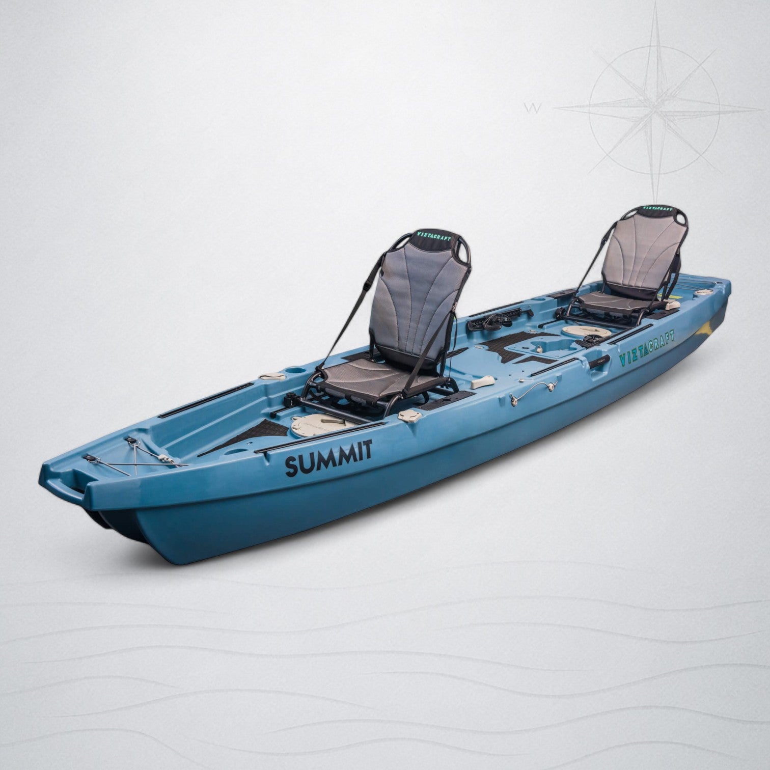 ViztaCraft Summit 14ft Tandem Fin Drive Fishing Kayak